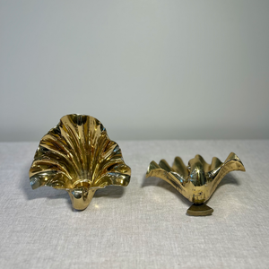 Gold Shell Candle Holders 001