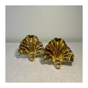 Gold Shell Candle Holders 001